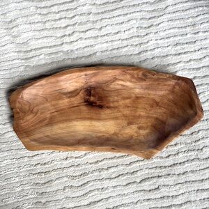 Natural Wood Carved Tray